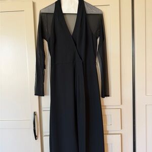 Laundry By Shelli Segal Black Long Sleeve Dress
